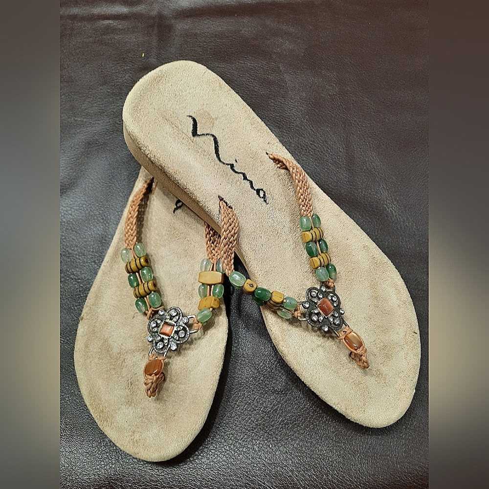 Nina Womens Size 9 Beaded Sandals